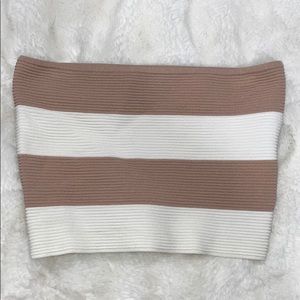 Striped tube top